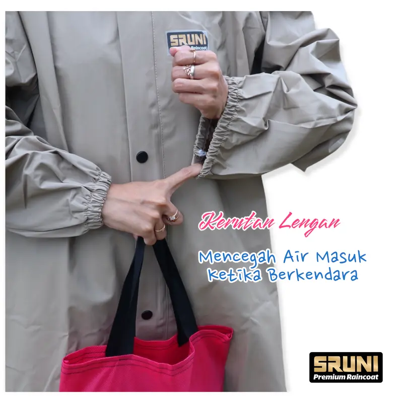 JAS HUJAN WANITA ROK BY SRUNI BAHAN TEBAL MURAH PVC 0.25 RAINCOAT ANTI REMBES ROK JAS HUJAN WANITA VIRAL Tahan air 2