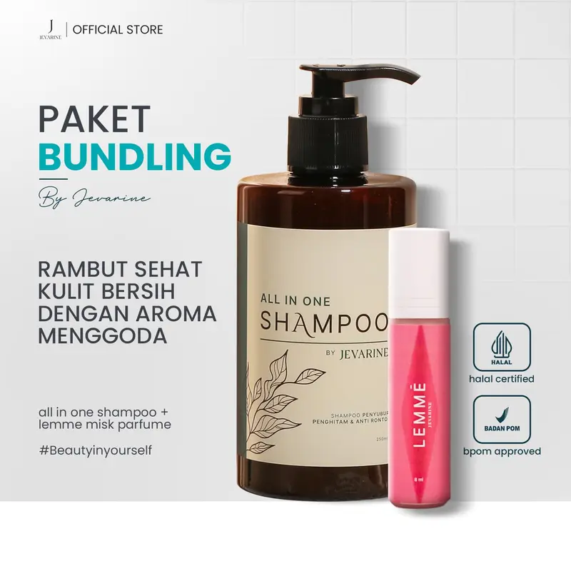 [EXCLUSIVE LIVE] Jevarine Lemme Misk & All in One Shampoo - Paket Bundling 0