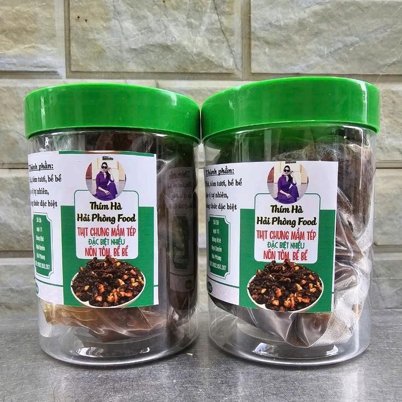 Thịt Chưng Mắm Tép ( Đặc Biệt) có 30% Bề Bề, tôm 1kg /2 hũ  Được Làm Thủ Công không màu điều Thơm Ngon Đậm Vị Bắc Thím Hà Hải Phòng Food Handmade Thức Ăn