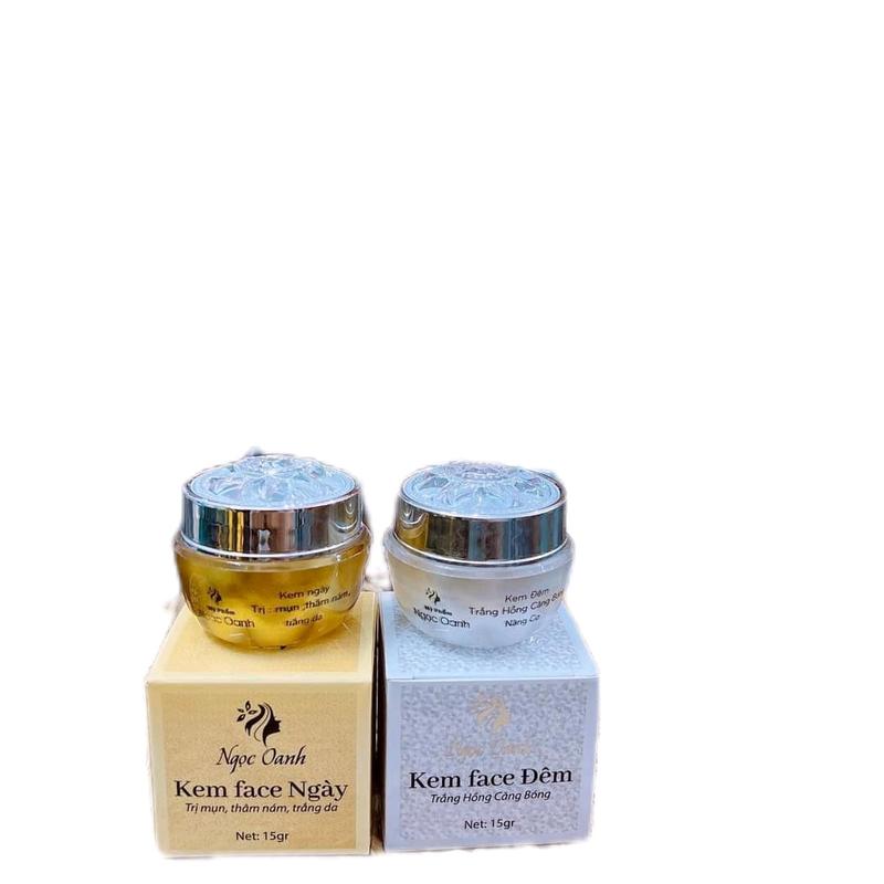 Bộ đôi Ngày và đêm Ngọc Oanh ( mờ thâm nám, cải thiện mụn) Collagen munk kem dưỡng trắng da mặt