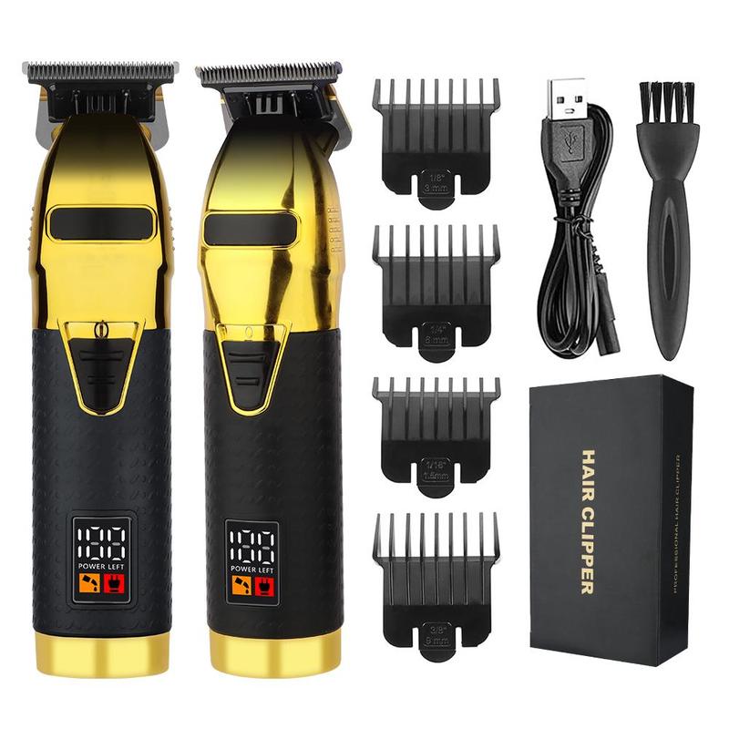 Rechargeable Hair Clipper Set, 1 Set Hair Clipper & Accessories, Professional Hair Trimmer Set, Salon, Barbershop, Hair Clipper Trimmer Neon Clipper 0