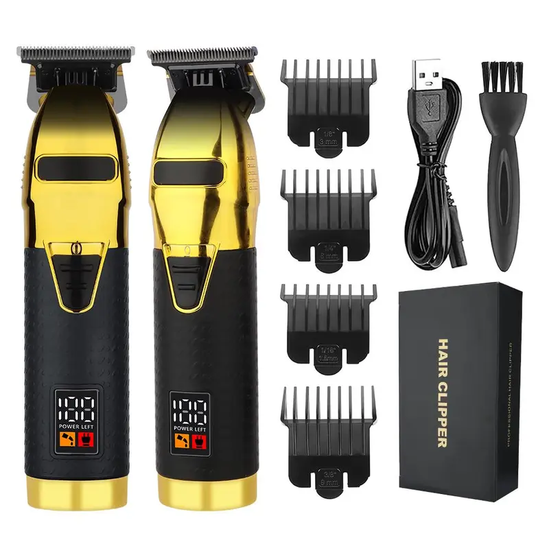 Rechargeable Hair Clipper Set, 1 Set Hair Clipper & Accessories, Professional Hair Trimmer Set, Salon, Barbershop, Hair Clipper Trimmer Neon Clipper 0