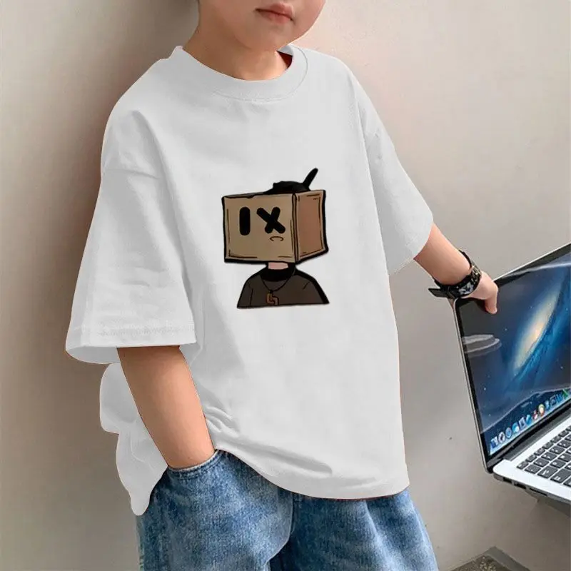 Áo Thun Mùa Hè Dáng Rộng Mới Sành Điệu Cho Bé Trai, Áo Thun ngắn Tay Hợp Xu hướng Cho Bé Trai Lớn, Dễ Phối Đồ Thời Trang Đường Phố, 2025 2