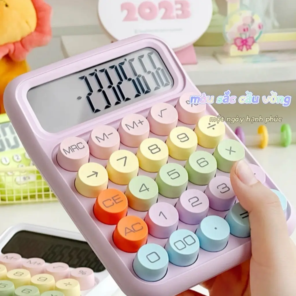 Máy tính màu cầu vồng cầm tay