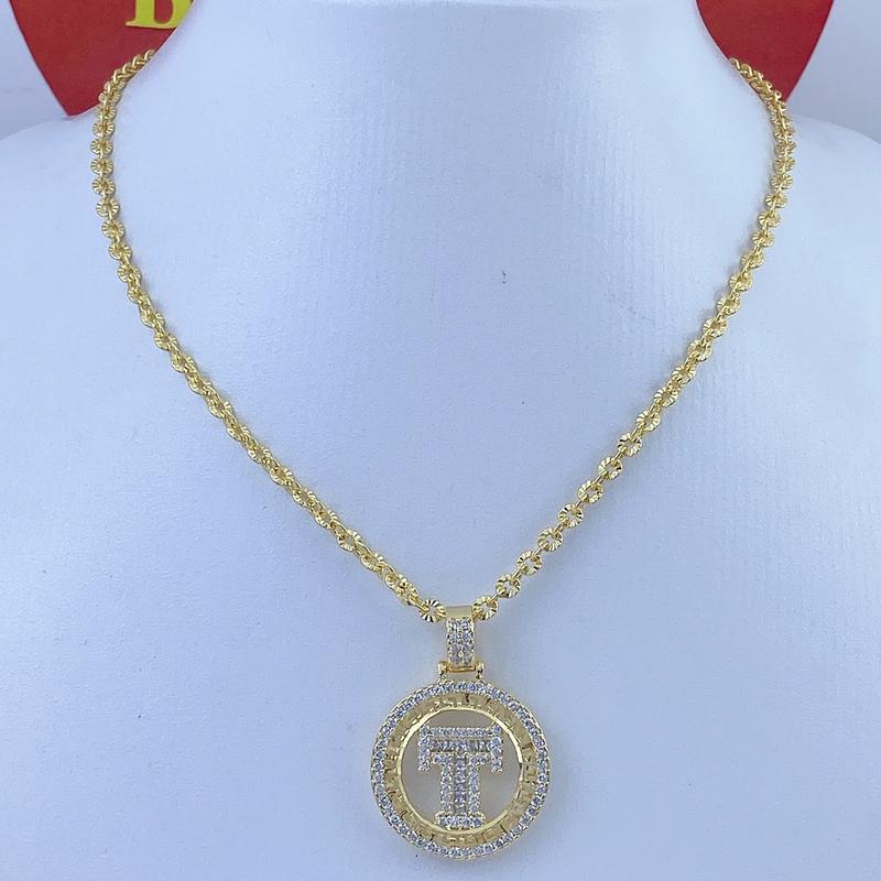 Dây chuyền nữ mắt xích mặt chữ T 2,5cm