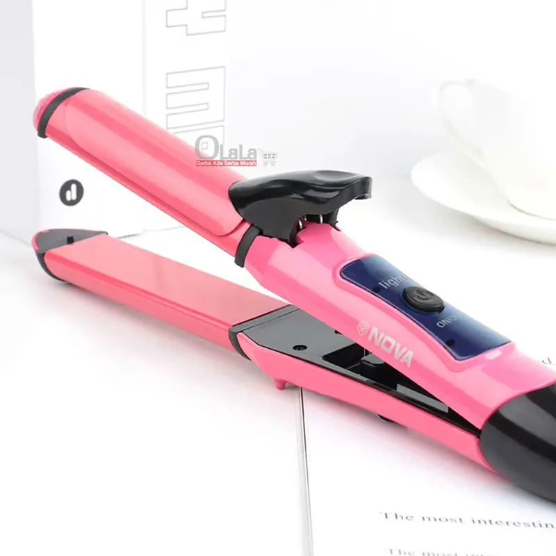 Catok Rambut 2 in 1 Merk Nova 2009 Catokan Rambut NHC-2009 NHC 2009 Curly Keriting 2