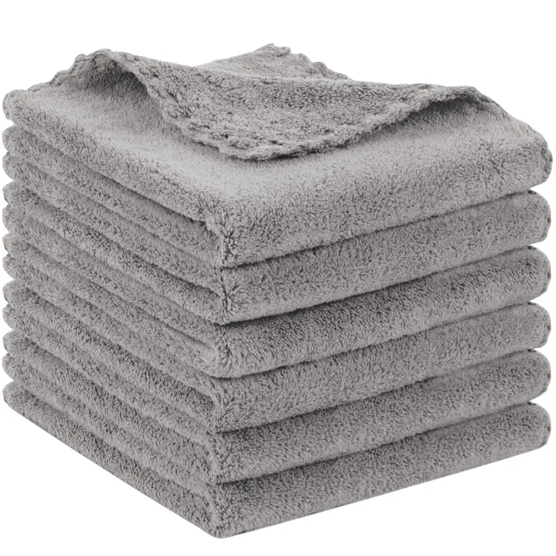 Reusable Makeup Remover Facial Cleansing Towel, 6 Counts Soft Face Washcloth, Travel Makeup Washcloths, Skincare Tools for Women 0