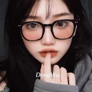 แว่นตาสายตาสั้น กรอบดำล้วน แว่นตาพลัมสีมูลค่าสูง มาใหม่