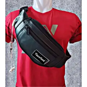 New Tas Pinggang Kulit PU / Waistbag Pria Terbaru / Tas Selempang Pria trendy