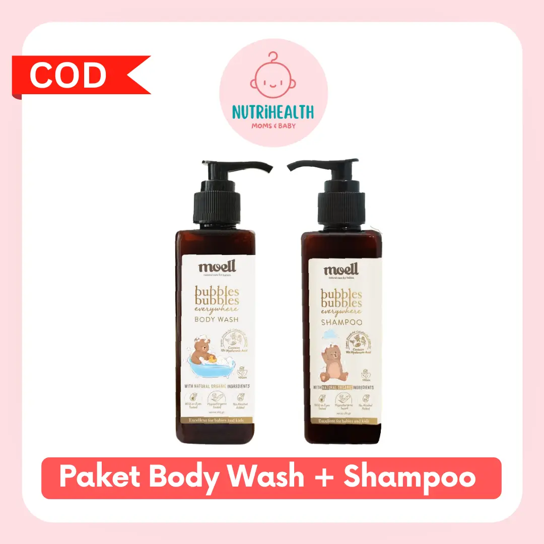 Moell Special Bundling Body Wash & Shampoo  Wangi