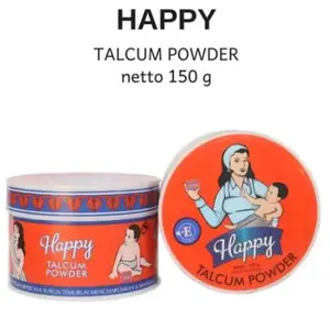 Bedak Happy Talcum Powder 150gr Wajah