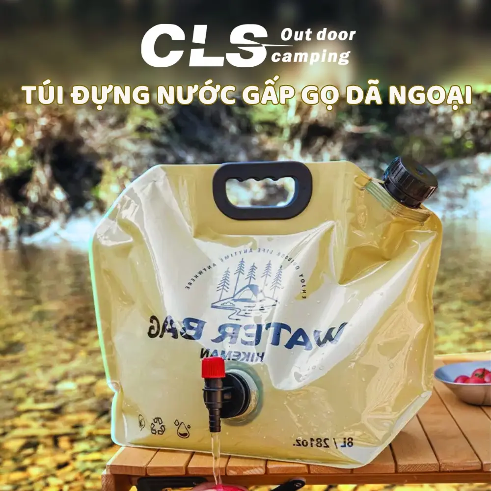Túi Nước Dã Ngoại Aotu 9L Gấp Gọn PVC Không Mùi Đa Năng