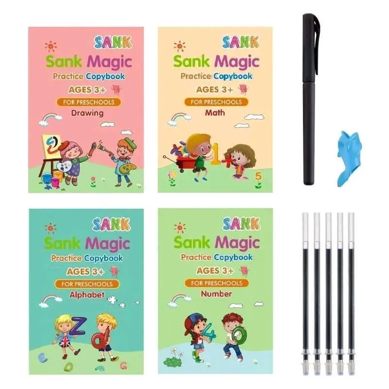(PROMO 7 item) Paket edukasi belajar membaca belajar menulis 60 jam pintar baca sank magic Lcd 1