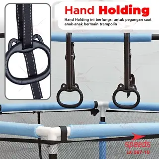 SPEEDS Trampoline Anak Mainan Hiburan Anak Trampolin Lompat Loncat Dengan Handle Mainan Outdour 067-10 1