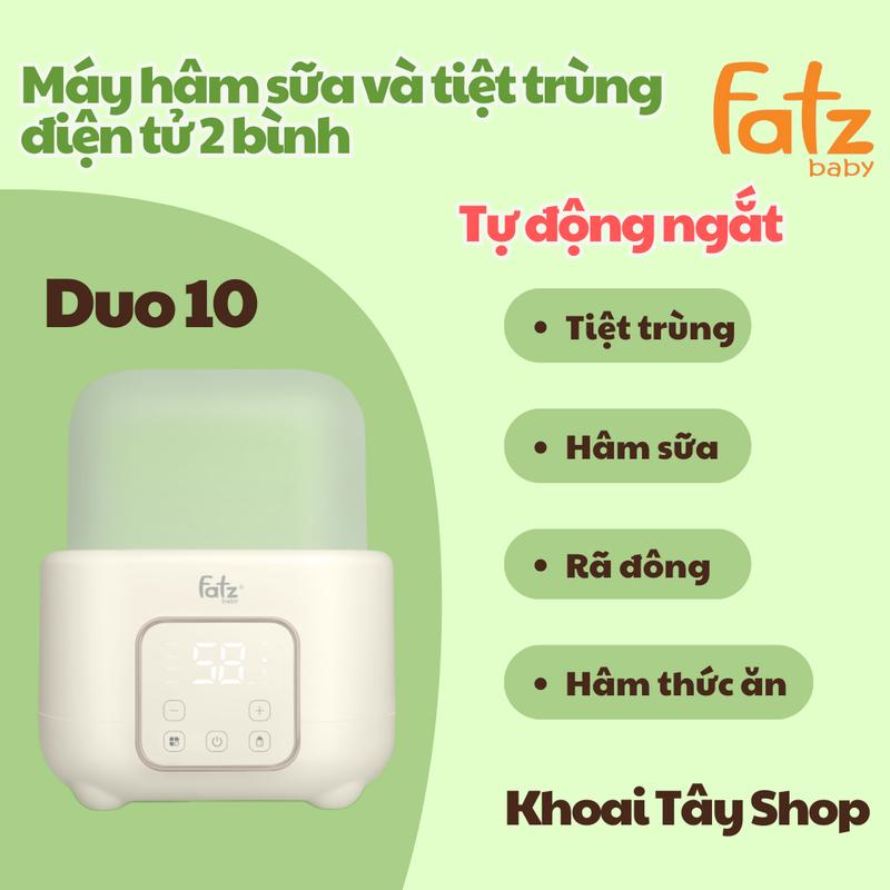 Máy hâm sữa và tiệt trùng điện tử 2 bình Duo 10 Fatzbaby Khoai Tây Shop - Cho Bé
