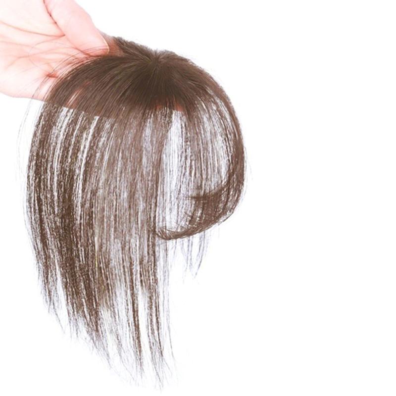 Tóc giả 3D Air Bangs dễ sử dụng, làm từ tóc thật, dùng hàng ngày.,Kẹp