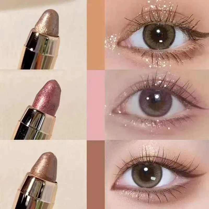 Double-side Lying Silkworm Pen Long Lasting Glitter Stick Shadow Tools Silkworm Eye Makeup Eye M3V7 3
