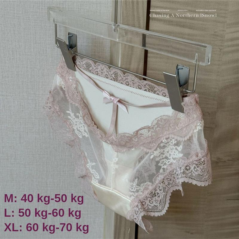 Product Introduction of Quần Lót Ren, Gợi Cảm, Cỡ Lớn M-L, Chất Liệu Lụa, Có Ruy Băng, Thoáng Khí, Siêu Nhẹ, Thiết Kế Liền Mạch, Nâng Hông, Thích Hợp Cho Phụ Nữ, Đồ Lót Nữ Trong Suốt 0