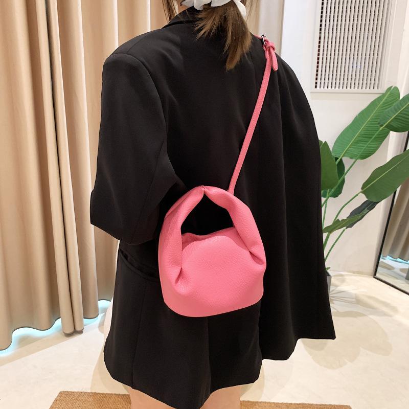 Vintage Solid Colour Pleated Cloud Bags For Women Small Handbags and Purses Female Stylish Shoulder Crossbody Bag 2024 Trend 6