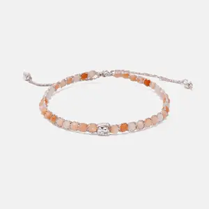 Pink Aventurine  Tali Warna  Silver Batu semi mulia Intan Permata Asli | Gemstones Necklace for Women Aesthetic Samapura