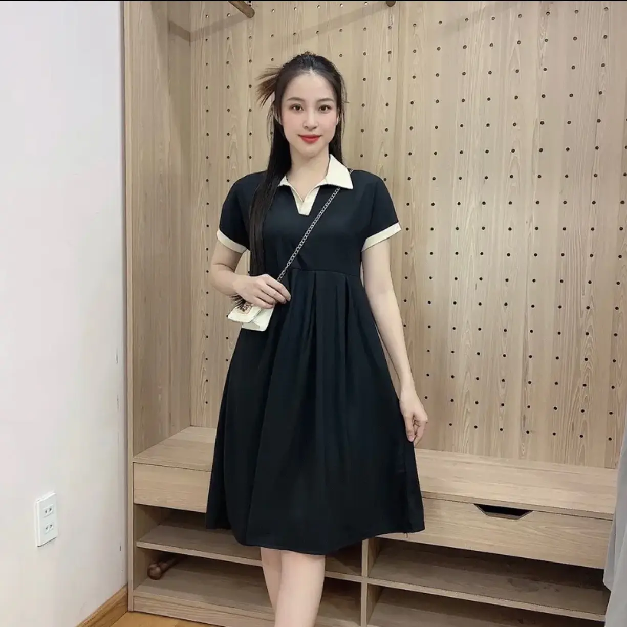 Váy Bầu Thiết Kế  Pôlô Xinh Xắn,Sang Trọng Và lịch Sự Cho Các Mom ,Thai kỳ