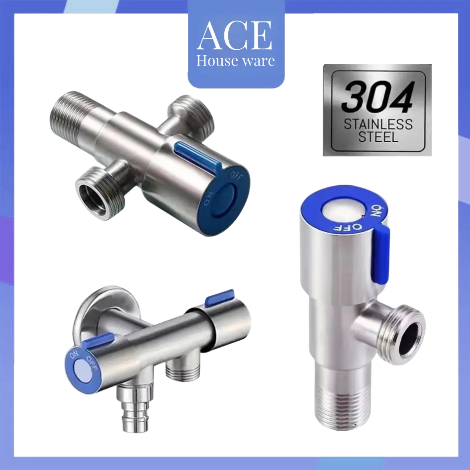 Factory Outlet SUS304 1/2" Angle Valve One Into Two Out Three-way Valve Double Control Multi-function Valve