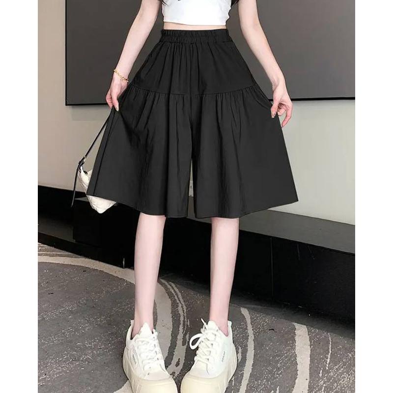 Quần váy dáng lỡ bigsize cạp chun phom xoè mặc mọi dịp thoải mái phong cách quần short lửng giả váy - (QL81-LỬNG)