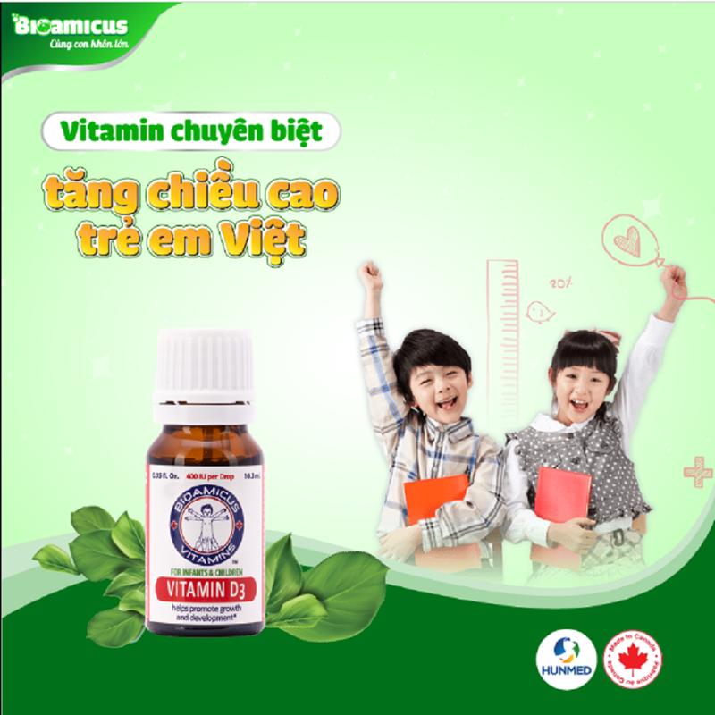 Vitamin D3 Bioamicus 400IU/Giọt 10ml - Bổ Sung D3 Thuần Giúp Phát Triển Hệ Xương Và Răng Ở Trẻ Nhỏ 4
