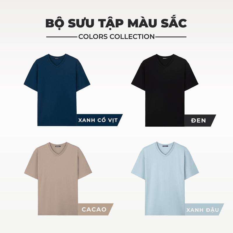 Áo thun cổ tim big size 100% Cotton interlock 250gsm GEMME MEN 55 - 150kg chuẩn form Unisex 4