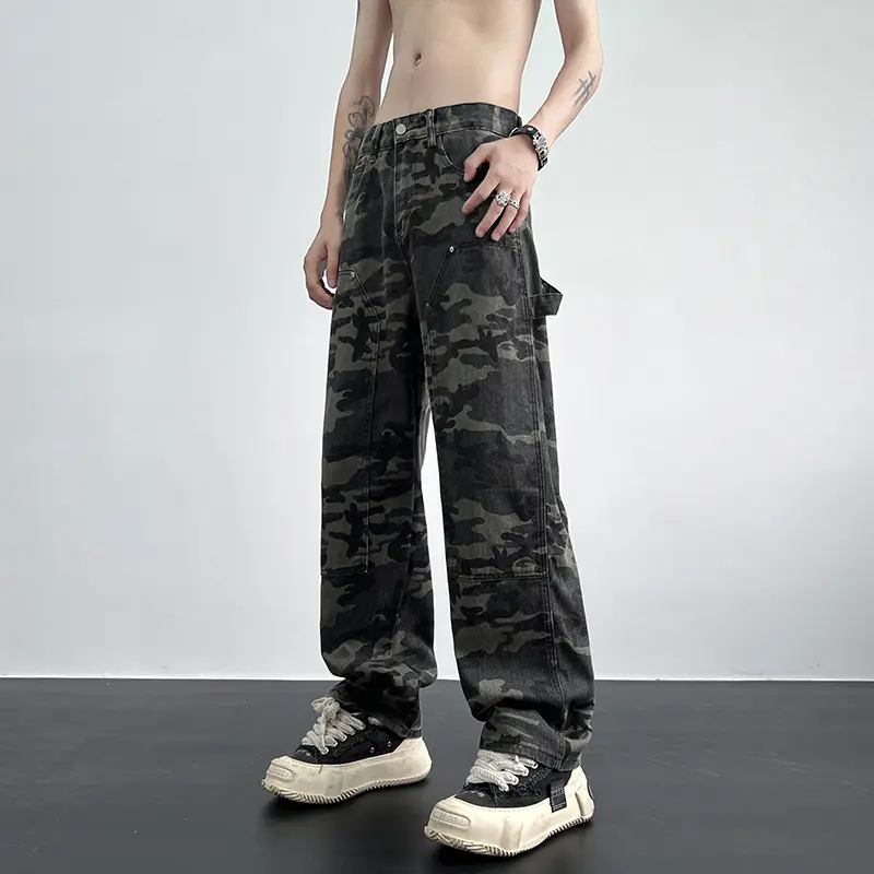 Quần Dài Nam, Thời Trang, Phong Cách Cổ Điển Mỹ, Quần Hiphop, Trang Phục Mùa Hè, Thiết Kế Rằn Ri, Thương Hiệu Thời Trang, Quần Dù, Giặt Được, Dụng Cụ Cưa Gỗ, Quần Thường Ngày Menswear Pants 1