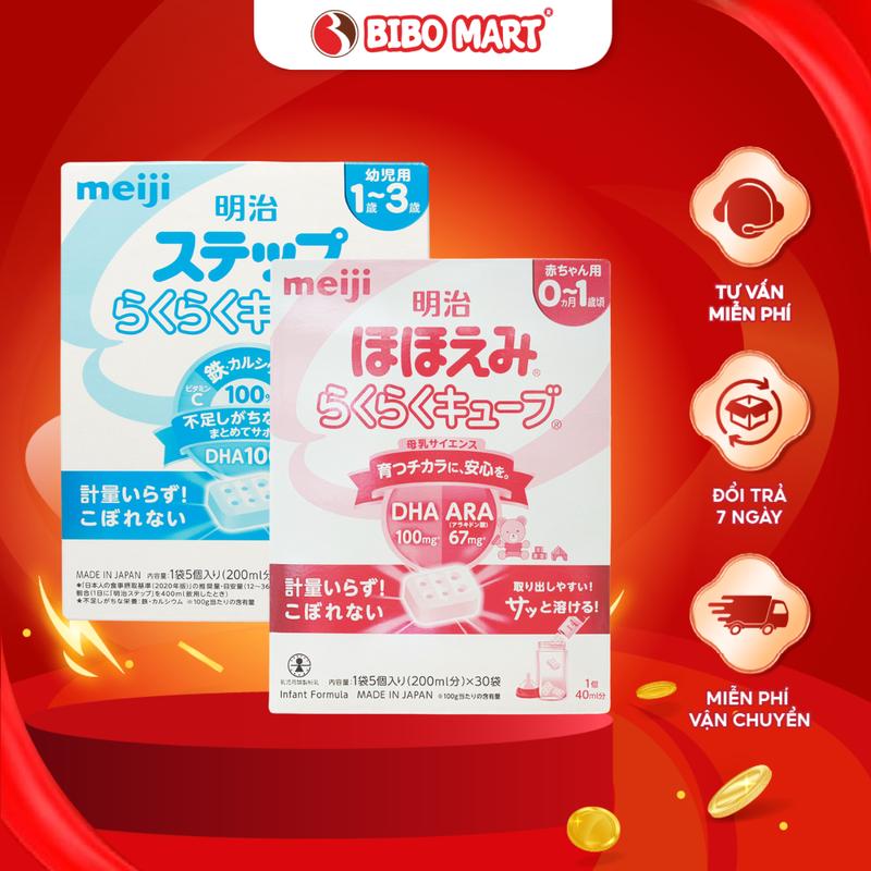 Sữa Meiji Thanh Nội Địa Nhật Bản Sữa Meiji Số 0 Số 9 Hộp 30 Thanh Phát Triển Não Bộ Tăng Sức Đề Kháng Cho Bé - Bibo Mart