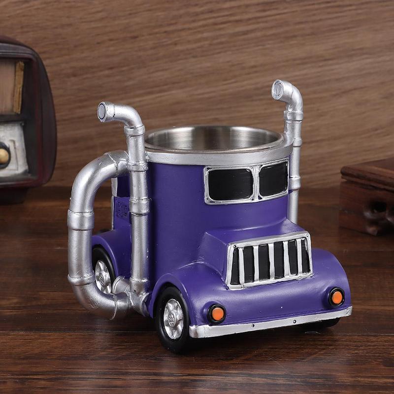 Product Introduction of New Durable Truck Coffee Mug Semi Truck 11 Ounces Coffee Cup Handcrafted Semi-trailer Shaped Semi-Truck Coffee Mugs For Men 17