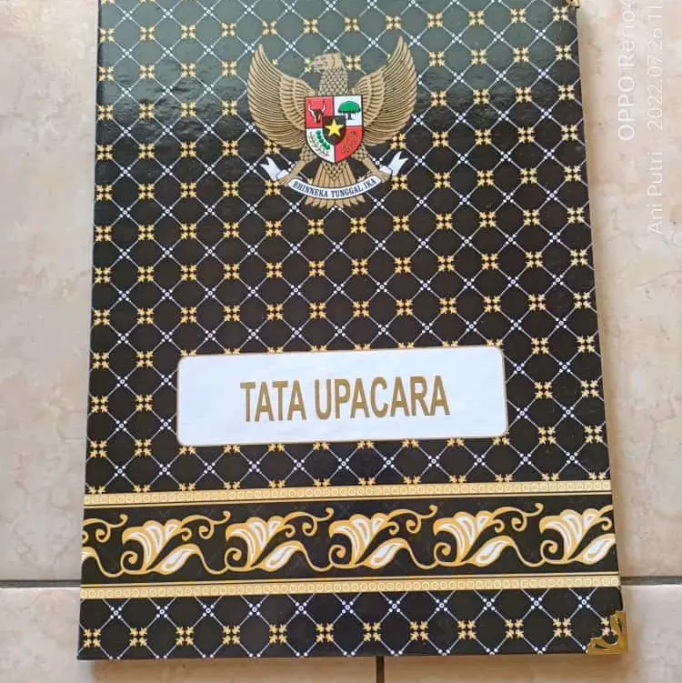 Map Upacara Batik Hitam isi 5. map murah ready stock 0