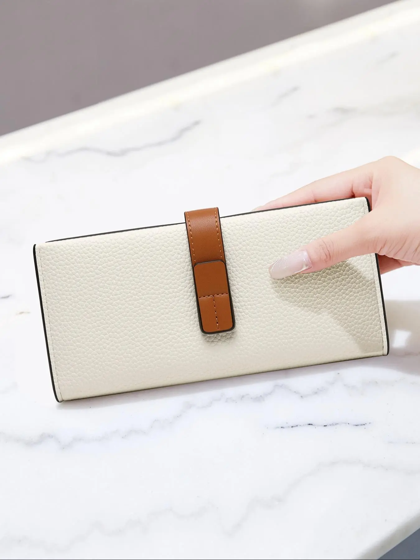 Women's Fashion Bifold Long Wallet, Casual Card Slots Holder, Pu Leather Zipper Wallet for Daily Used, Casual Trendy Versatile High-quality Daily Commuting Bag