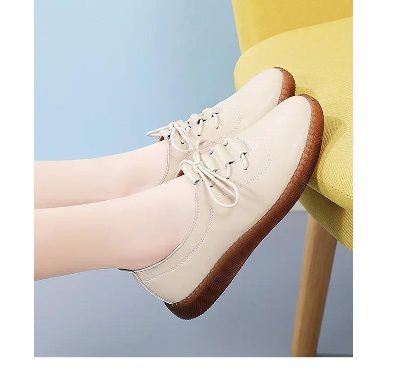 Product Introduction of Pumps Women's Spring and Autumn Soft Soled Flats Comfortable Work Shoes Girls' Mom Shoes 24