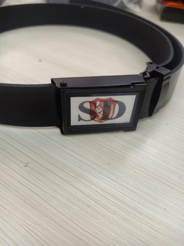 Sabuk SD 2d gambar gerak Tanggung Imitasi sintetis SBK 065 - Rel Hitam Anak 0