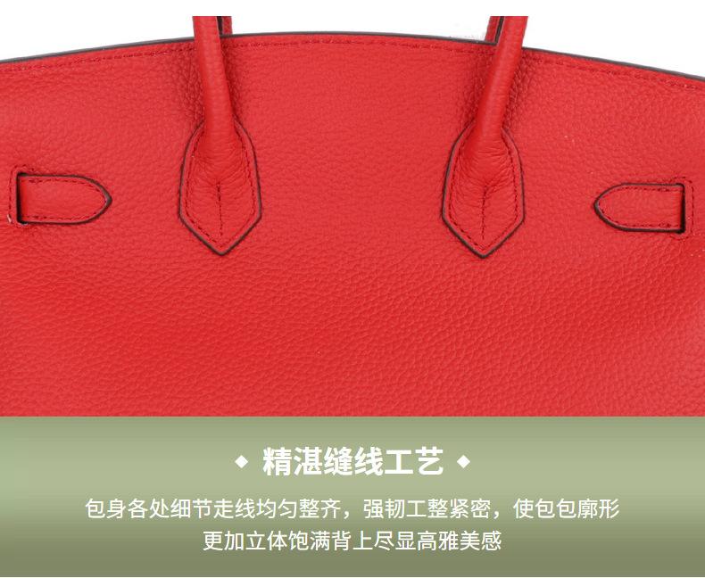 Product Introduction of Cowhide big bag women's 2025 new leather women's bag 6