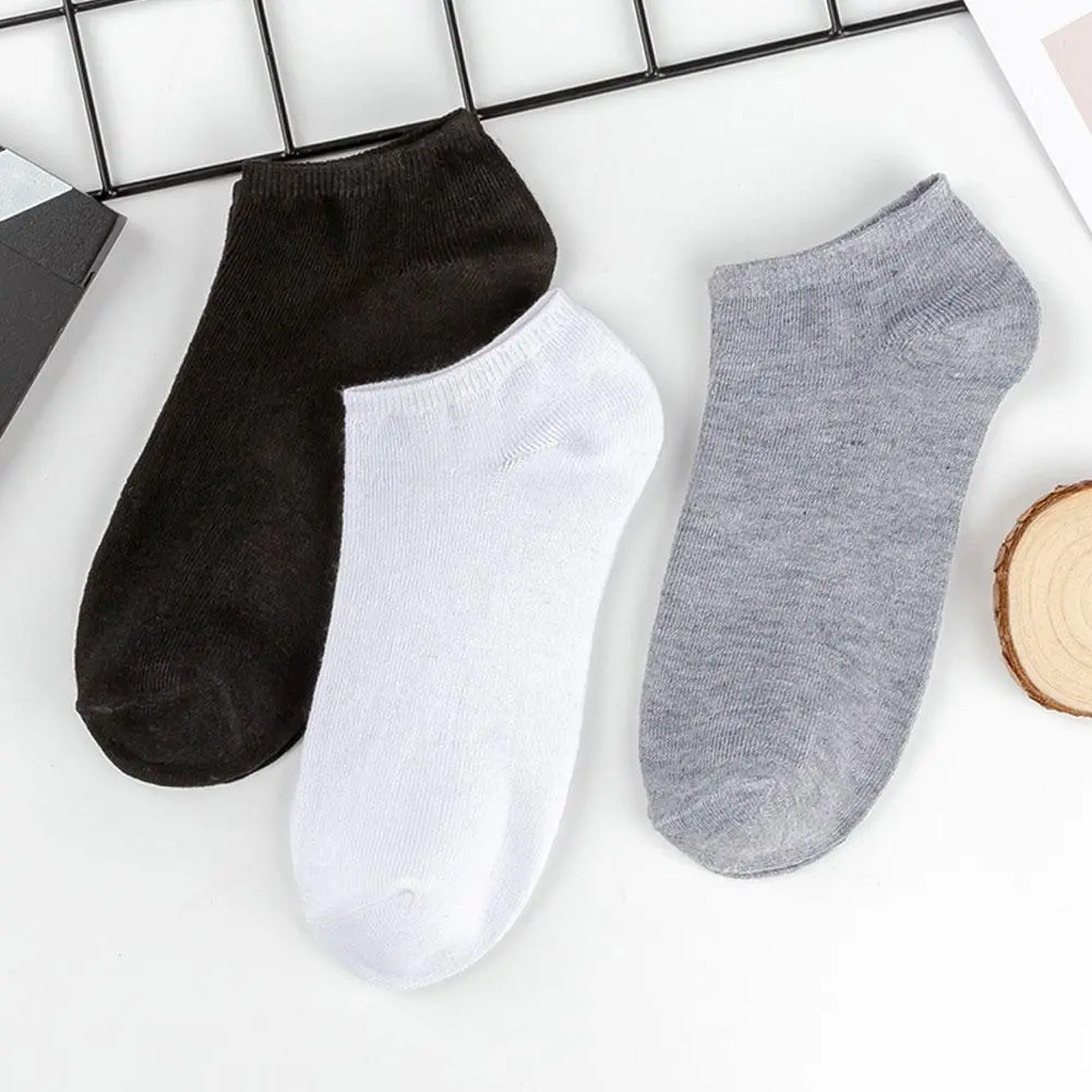 Women Socks Breathable Sweat Sports Socks Solid Color Boat Ankle Cotton Socks Socks Comfortable R2Q4
