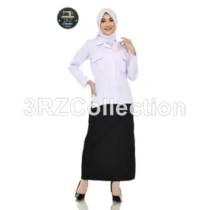 Seragam Dinas Putih PDH Wanita Baju Seragam Putih Hitam Blazer Setelan Seragam Putih Hitam Rok A/Celana Wanita Baju Dinas Putih Wanita Kemeja Putih Wanita Terbaru Murah Celana Panjang