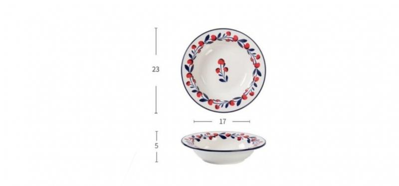 Product Introduction of [จัดส่งทันที] M KITCHEN จาน ชาม จานเซรามิค ชามเซรามิค จานชามเซรามิค จานเซรามิก  ชามญึ่ปุ่น จานสลัด ชามสลัด ขนาด 9 นิ้ว 999 8