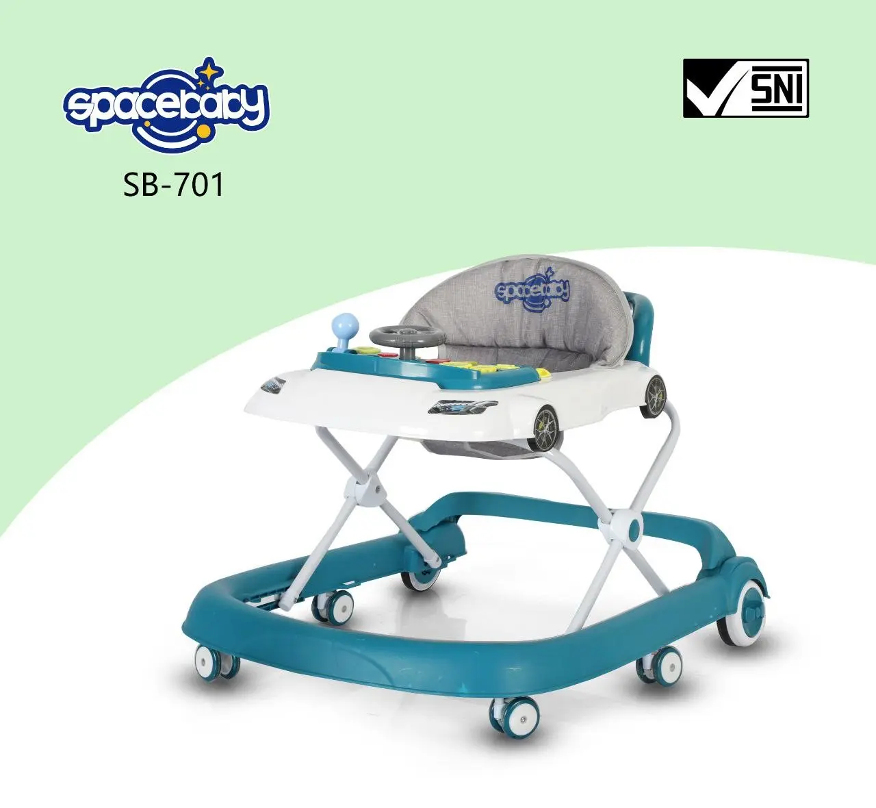 BABY WALKER SPACEBABY SB 701//APOLO ANAK//ALAT BANTU BERJALAN ANAK //BABY WALKER ADA MUSIK DAN MAINAN EDUKASI