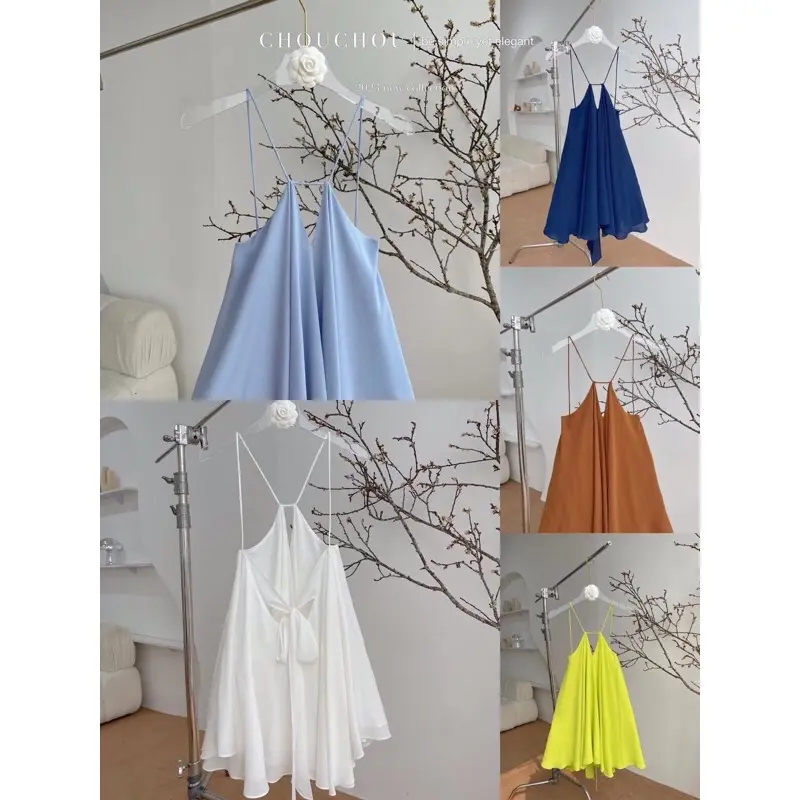 Váy Giọt lệ Buộc Nơ Lưng Xinh Xắn