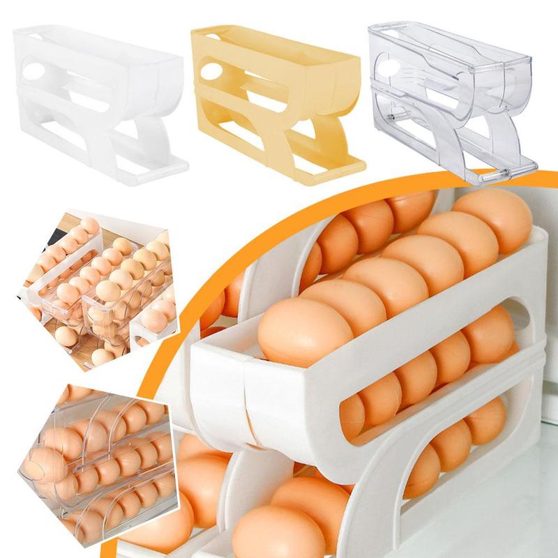 Hộp Bảo Quản Trứng Tủ Lạnh, 3 Tầng, Tiết Kiệm Không Gian Hơn, Hộp Đựng Trứng, Thích Hợp Cho Nhà Bếp, X0P8 0