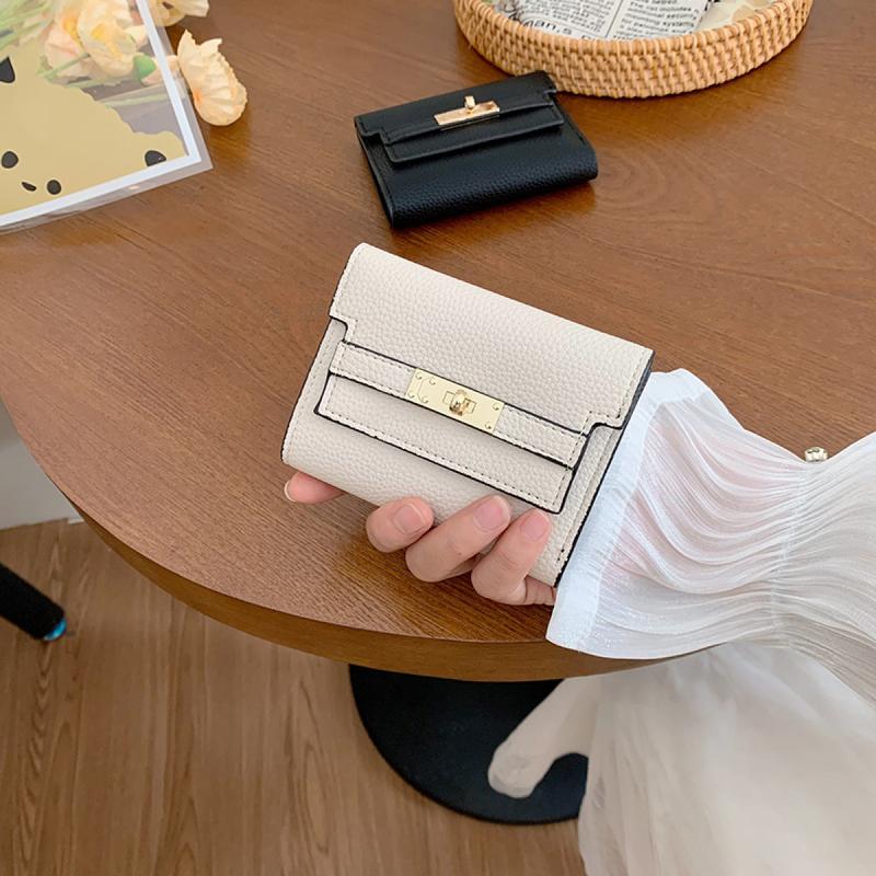 Ví Nữ, Cỡ Nhỏ, Cao Cấp, Gấp Gọn, Ví Cầm Tay Ngắn, Phong Cách Xuyên Biên Giới, Dành Cho Nữ Wallet Hình Chữ Nhật 6