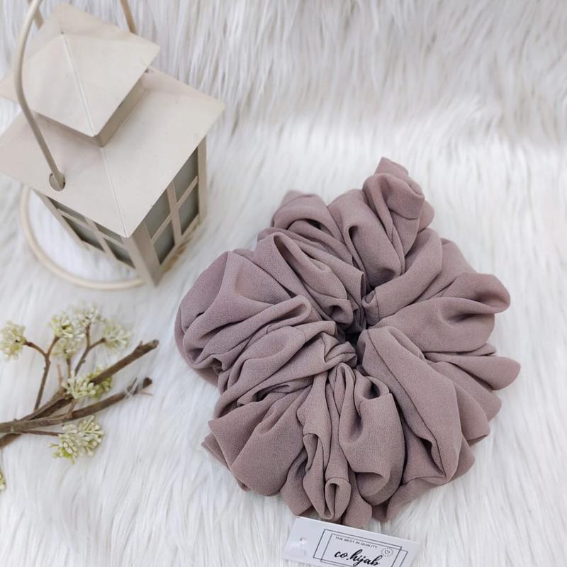 [ 2pcs ] Scrunchie Hijab Premium | Ikat Rambut Anti Pusing 2