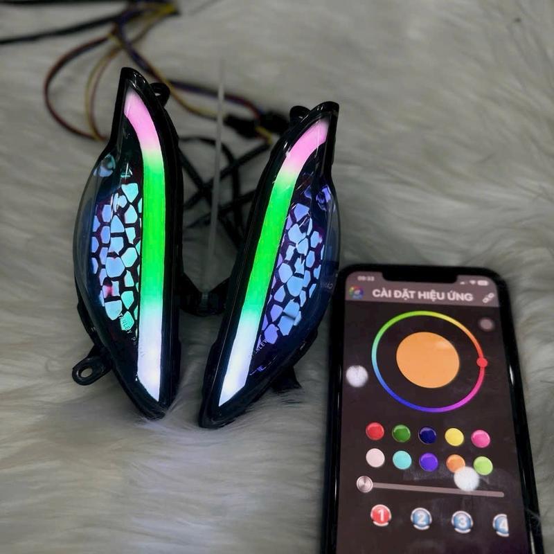  Xi nhan led audi i8 gắn xe wave 50 100 110 