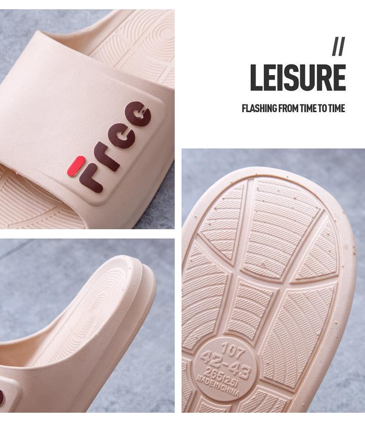 Product Introduction of 2025 New Home Casual and Comfortable Simple Daily Statement Slippers Four Seasons Universal Trendy Men and Women PVC Plastic Slippers 2