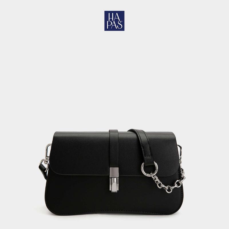 Túi Xách Nữ Đeo Chéo Grace Bag Đáy Cong Khóa Gài Sz 23 HAPAS - TDC230512 Đeo Vai