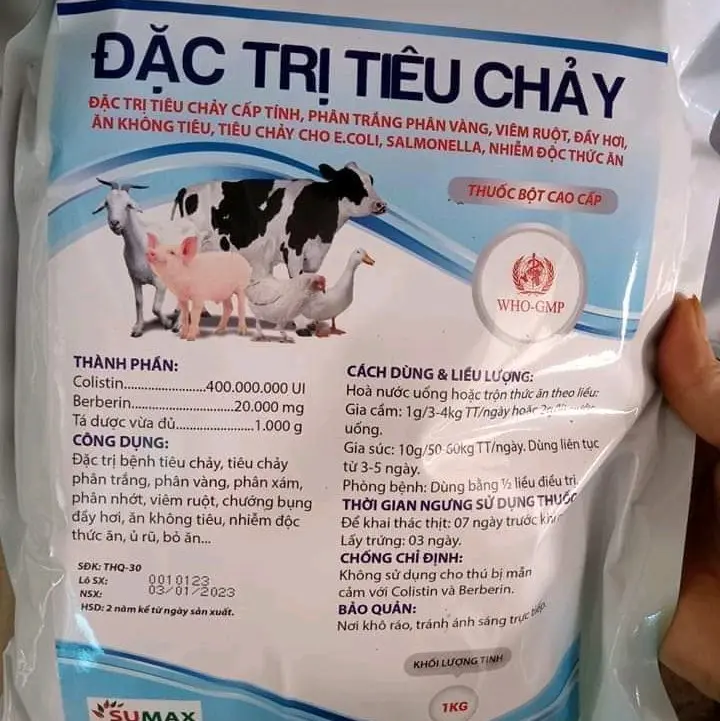 Thuốc thú y điều trị tiêu chảy cho vật nuôi
