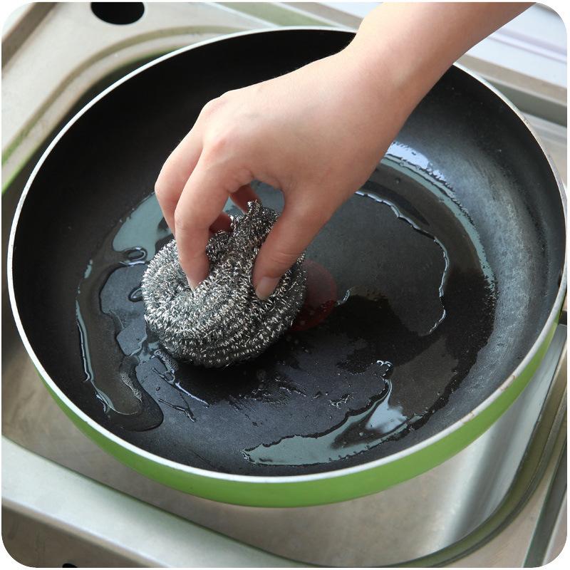 Product Introduction of Cước chùi nồi Vỉ 4 Miếng Cước Sắt Chùi Nồi Bùi Nhùi Inox Lưới Rửa Bát Dụng Cụ Rửa Làm Sạch Không Có Dieulinhshop Bọt Biển Rửa Chén Đồng 25